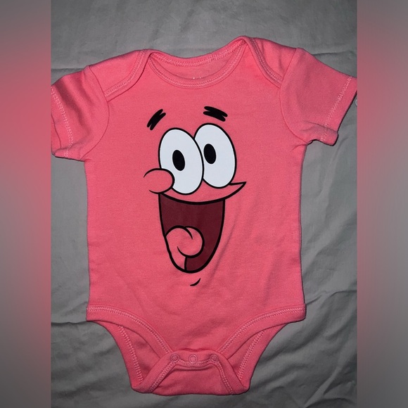 SpongeBob Themed Onesie _ Patrick and Squidward Size 3-6 M - Picture 3 of 5